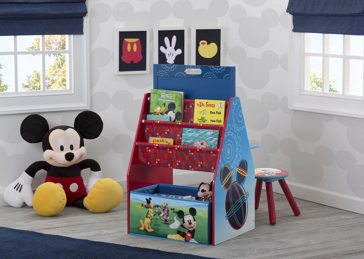 Mickey Mouse Activity Center - Easel Desk with Stool & Toy Organizer
