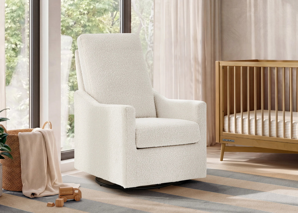 Andie Boucle Nursery Glider Swivel Chair
