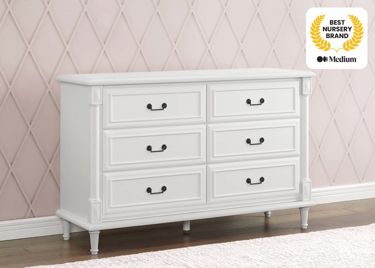 Juliette 6 Drawer Dresser with Changing Top and Interlocking Drawers