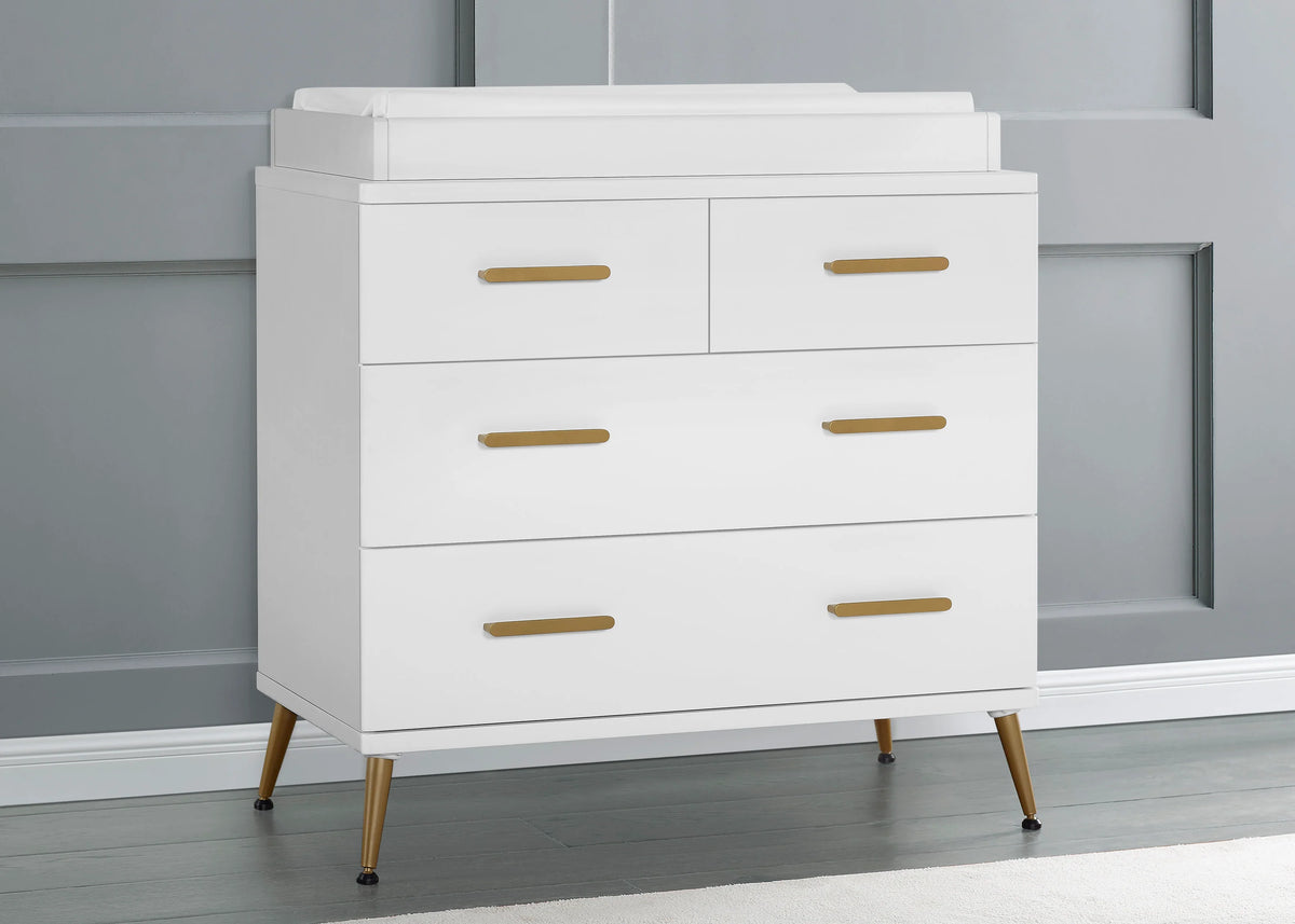 Sloane 4 Drawer Dresser with Changing Top and Interlocking Drawers