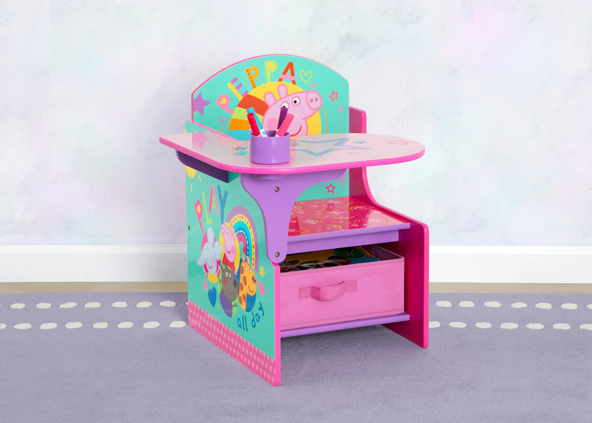 Peppa Pig Big Adventures Chair Desk with Storage Bin