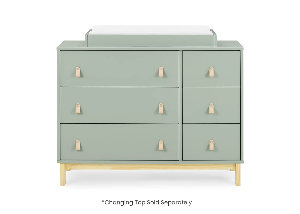 babyGap Legacy 6 Drawer Dresser with Leather Pulls and Interlocking Drawers