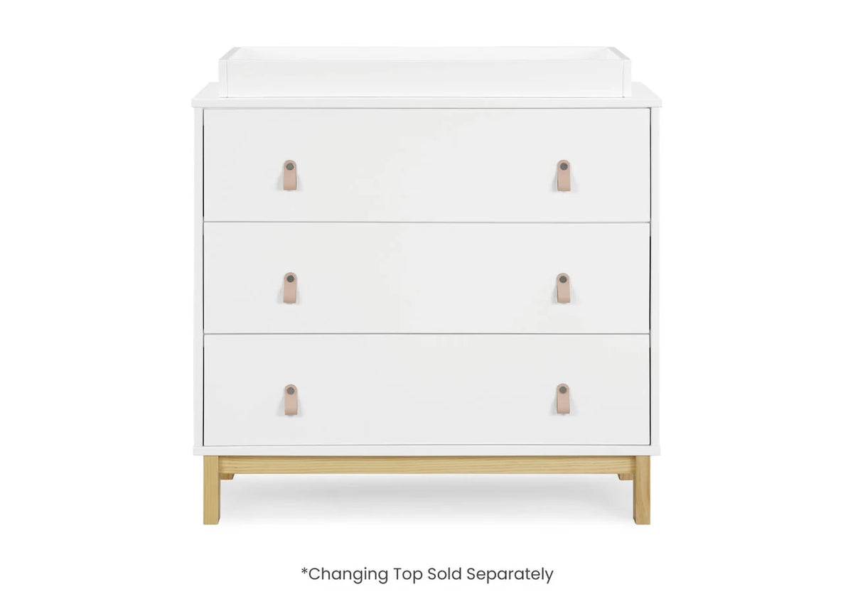 babyGap Legacy 3 Drawer Dresser with Leather Pulls and Interlocking Drawers