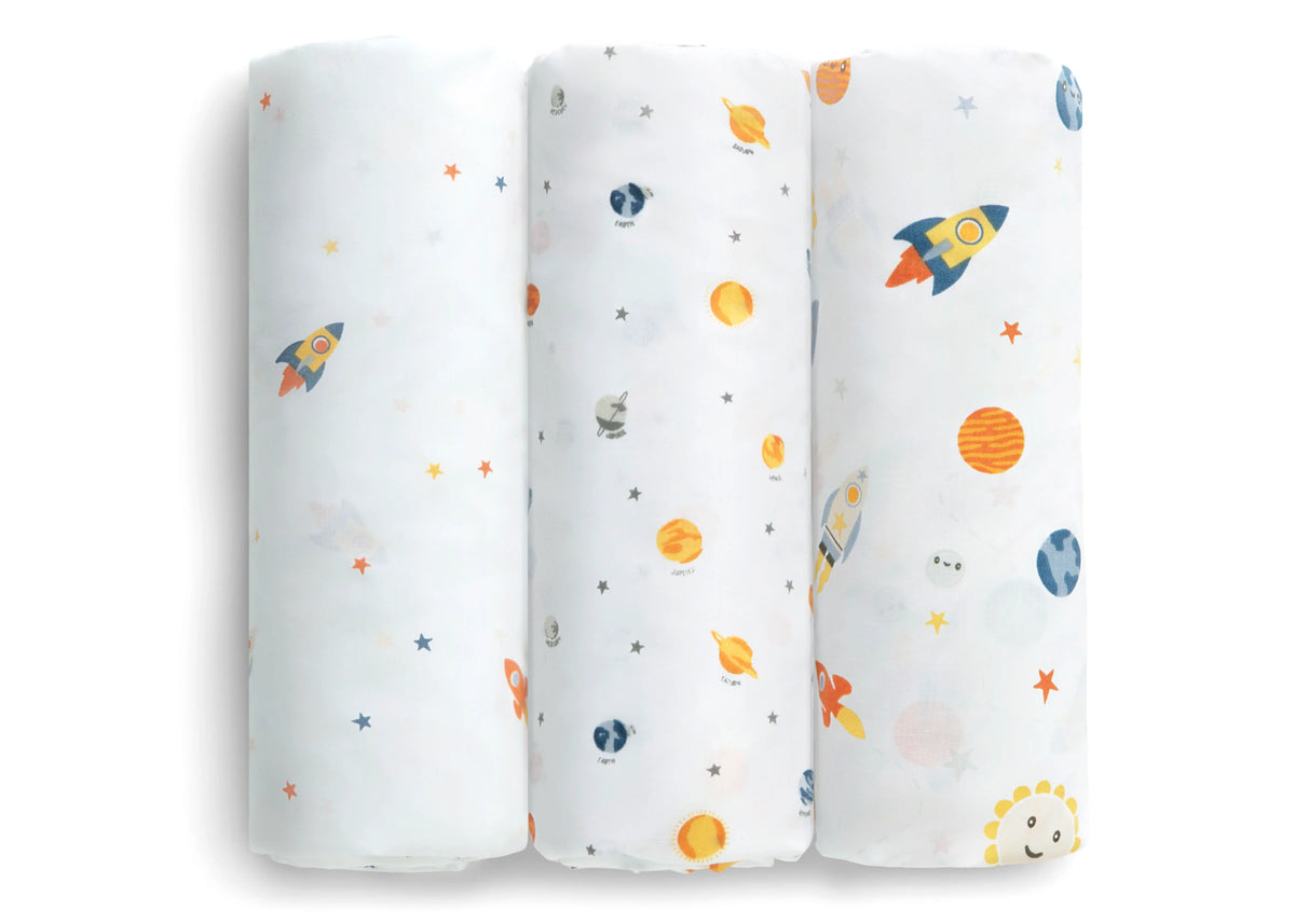 Fitted Crib Sheets - 3 Pack