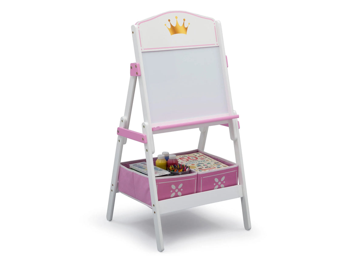 Princess Crown Wooden Activity Easel with Storage