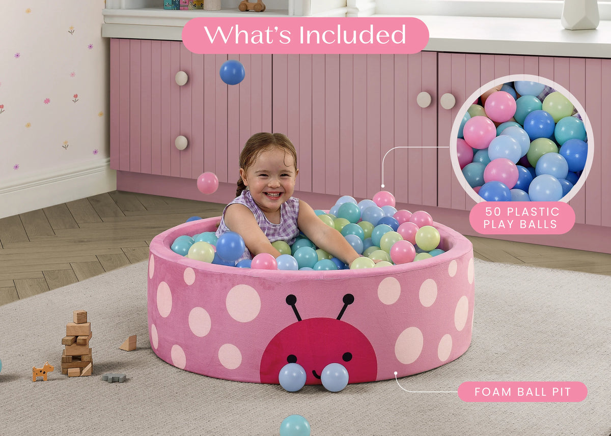 Ladybug Soft Ball Pit with 50 Play Balls
