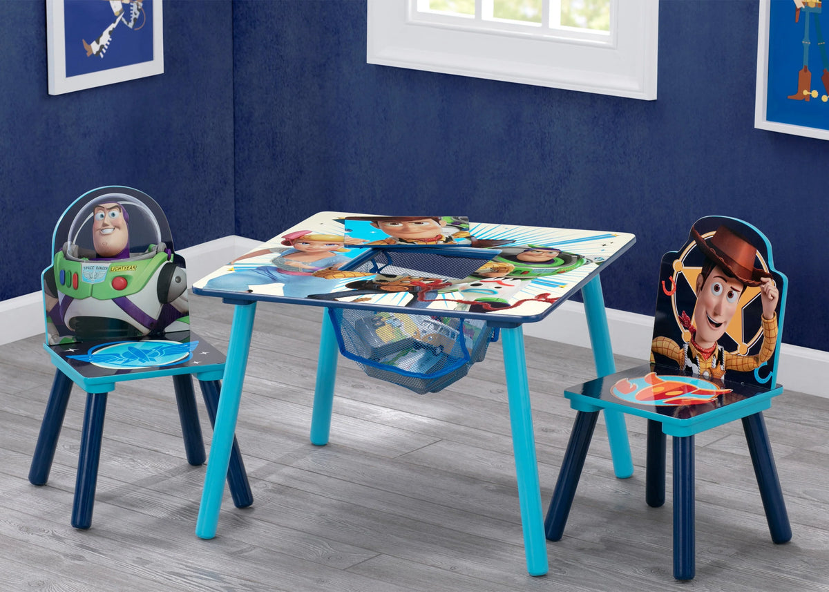 Toy Story 4 Table and Chair Set with Storage by Delta Children