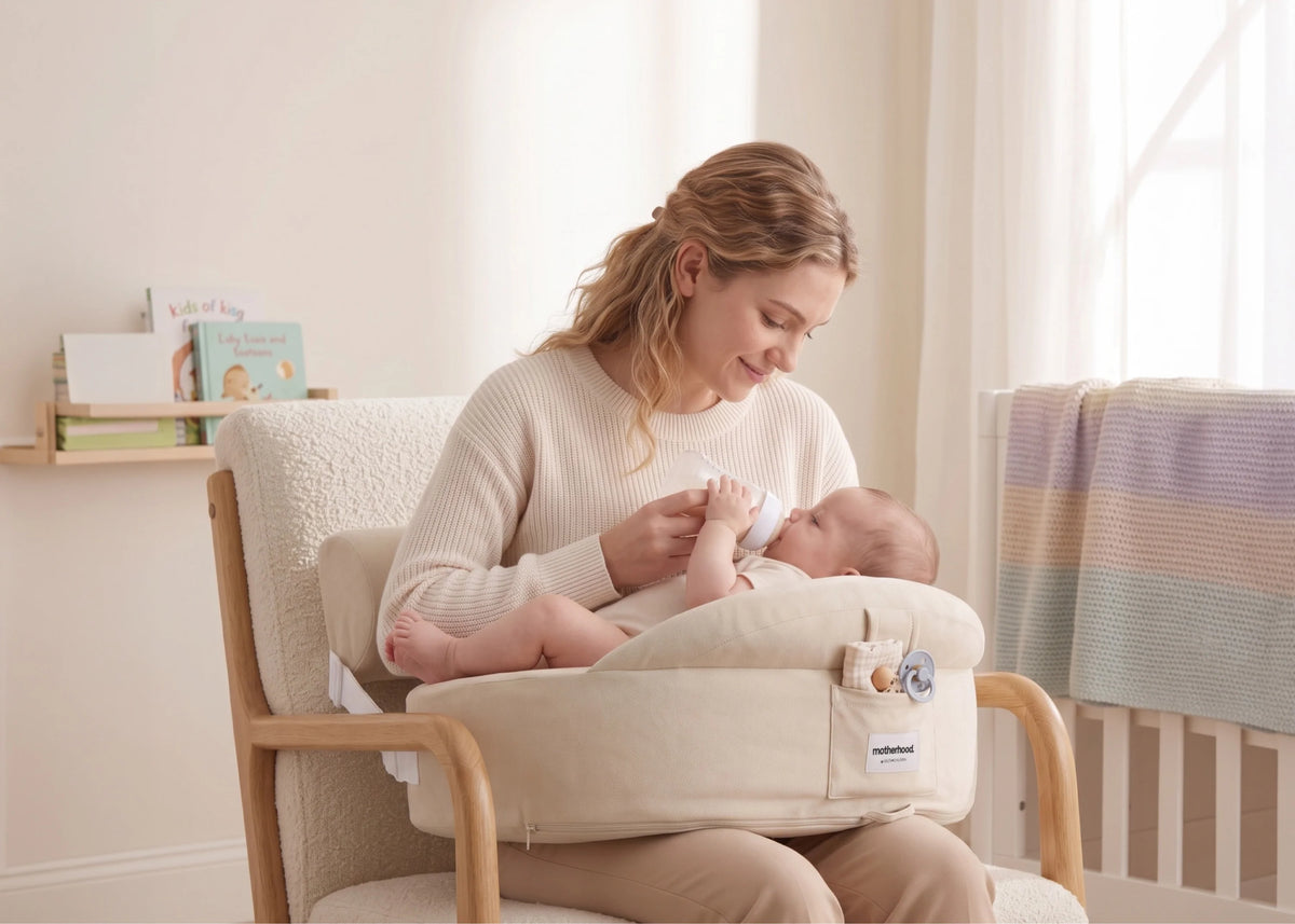 Nursing Pillow with Adjustable Safety Strap
