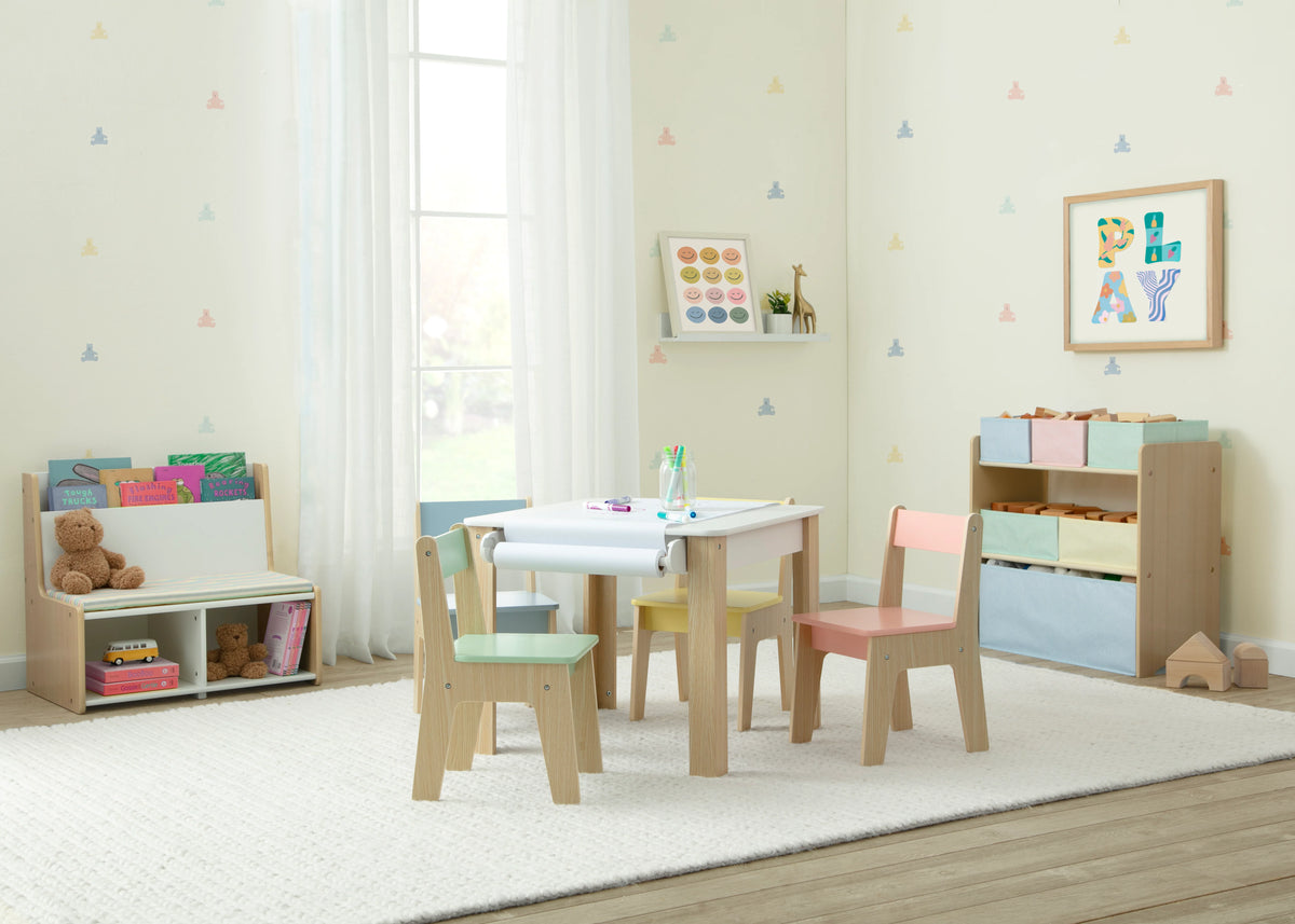 GapKids Table and 4 Chair Set with Paper Roll Holder