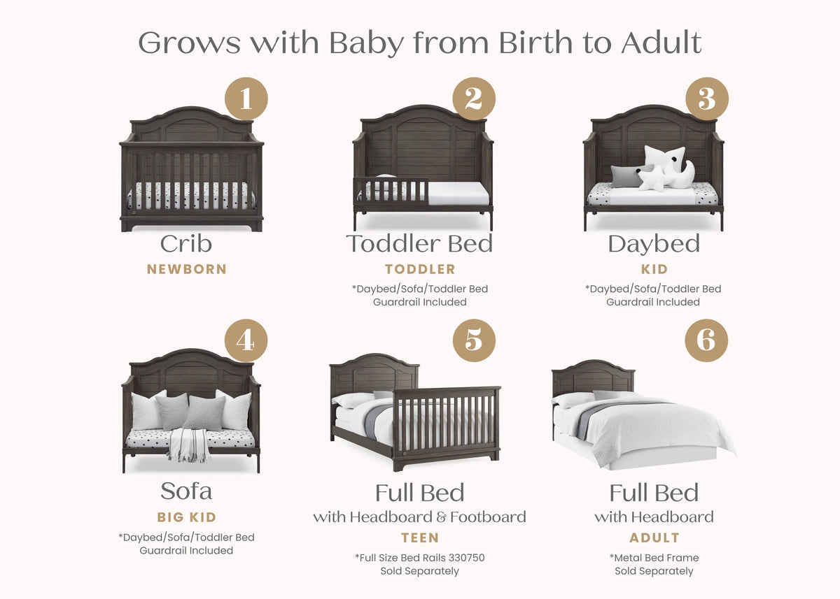 Asher 6-in-1 Convertible Crib