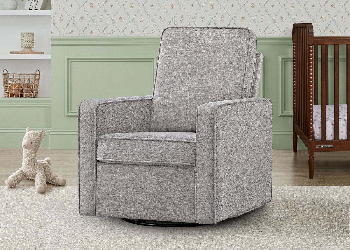 Noah Upholstered Swivel Glider
