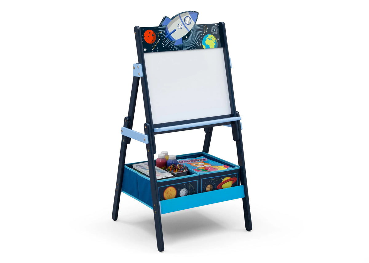 Space Adventures Wooden Activity Easel with Storage