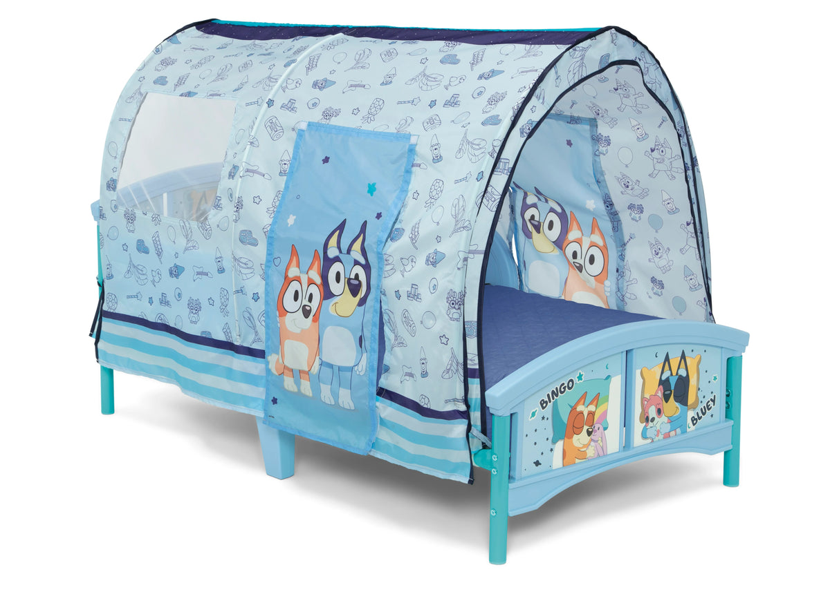 Bluey Plastic Toddler Bed with Tent