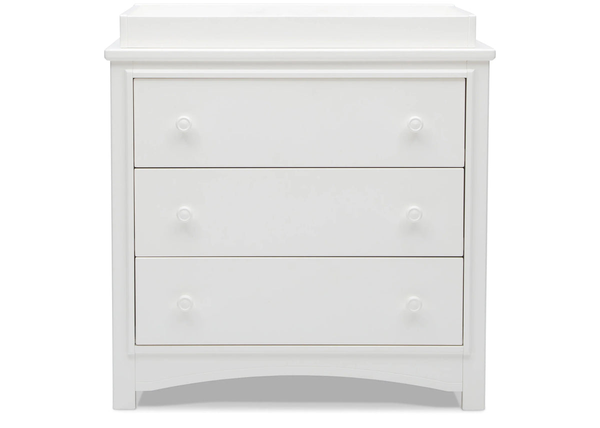 Perry 3 Drawer Dresser with Changing Top and Interlocking Drawers