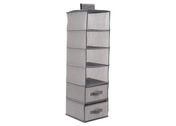 6 Shelf Storage with 2 Drawers