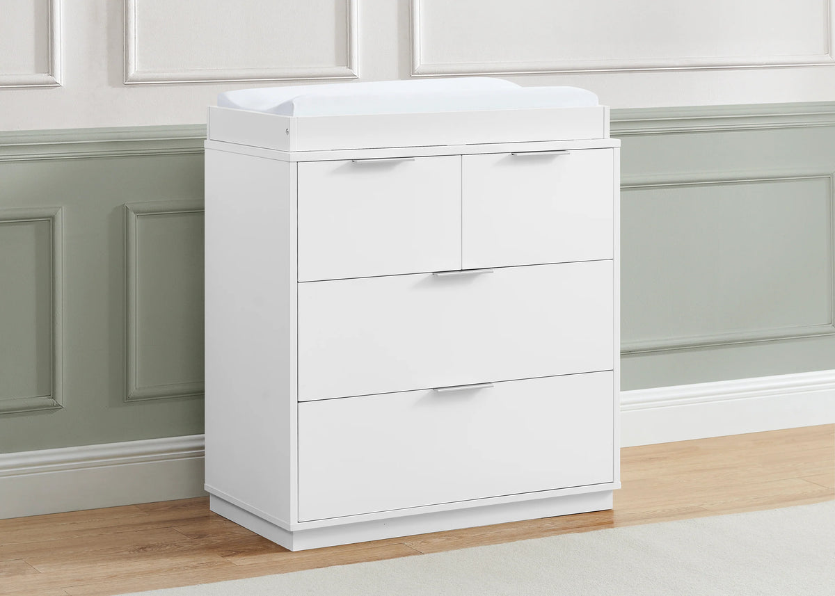 Forever 4 Drawer Dresser with Changing Top and Interlocking Drawers - Classic Collection