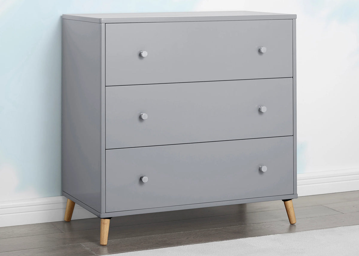 Jordan 3 Drawer Dresser with Interlocking Drawers