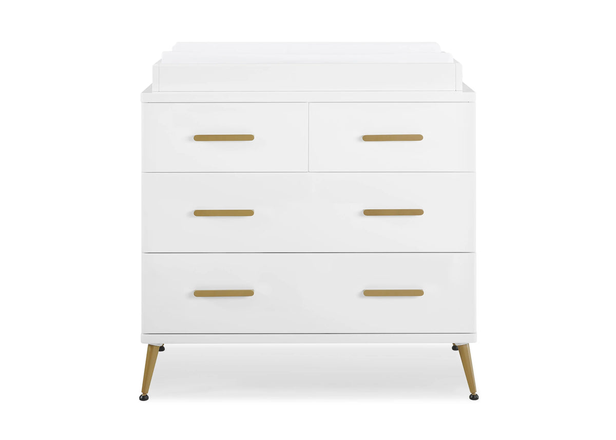 Sloane 4 Drawer Dresser with Changing Top and Interlocking Drawers