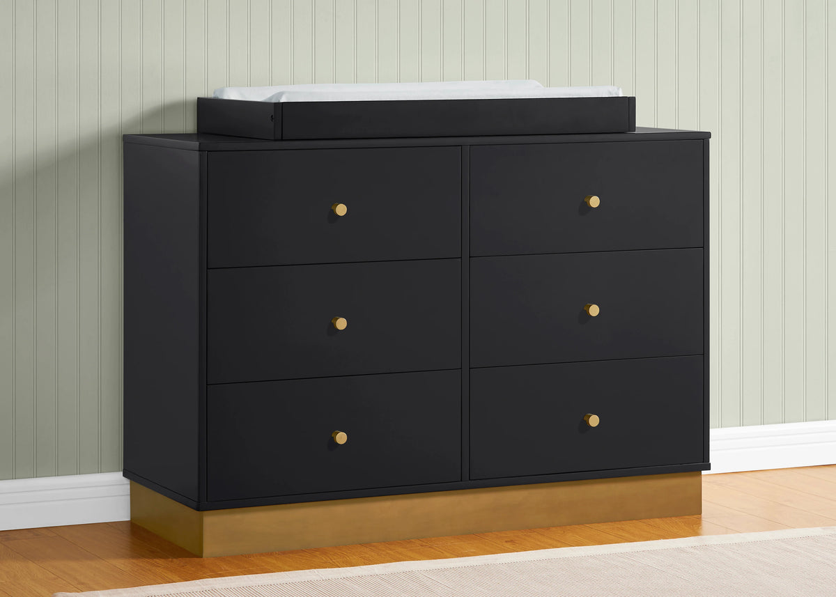 James 6 Drawer Dresser with Interlocking Drawers