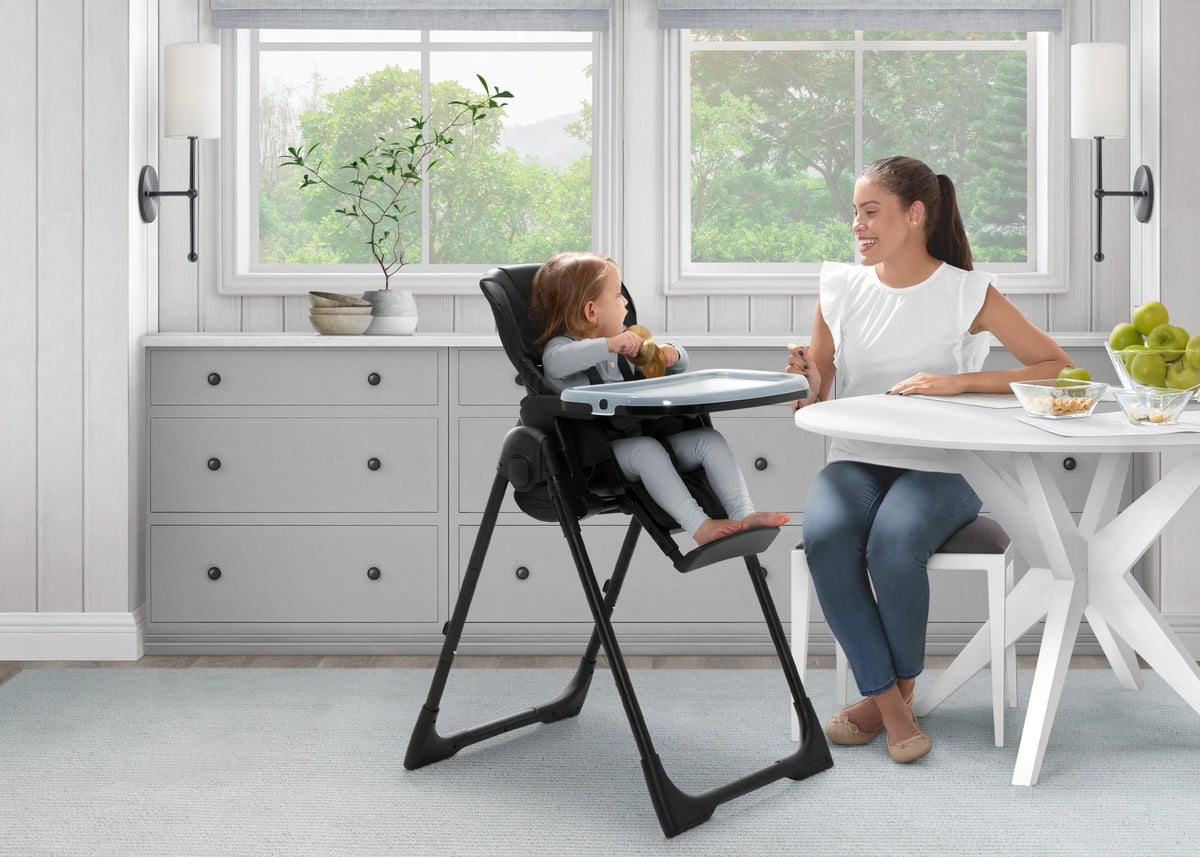 Jeep Classic Convertible 2-in-1 High Chair for Babies and Toddlers with Adjustable Height, Recline & Footrest